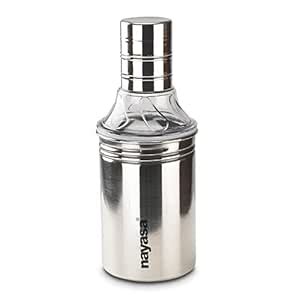 Nayasa Easy Pour Oil Dispenser- 500 ML,Stainless Steel Nozzel Oil ...