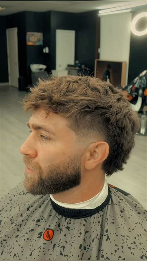 Textured Fringe Modern Mullet
