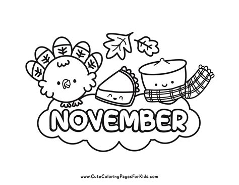 November Themed Coloring Pages [2025]