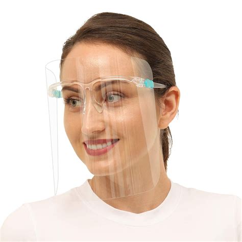 Buy 10pcs Glasses Face Shield Reusable Goggle Shields Replaceable Anti ...