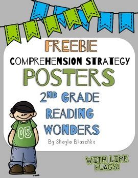 2nd Reading Wonders LIME COMPREHENSION STRATEGY Posters/Anchor Charts ...