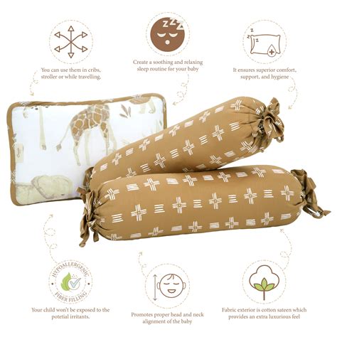 Crane Baby Pillow and Bolster Set - Kendi Safari – Abracadabra
