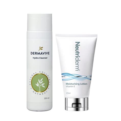 Neutriderm Pre-Makeup Skincare Combo, Vitamin E Moisturiser Lotion 125 ...