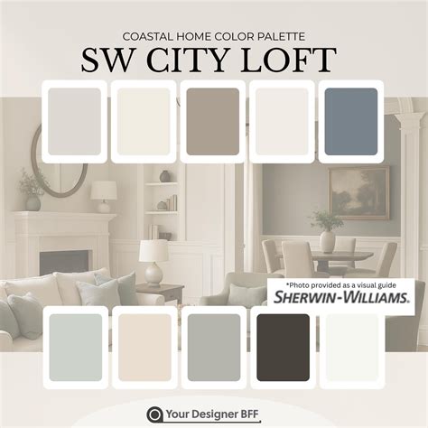 City Loft Sherwin-williams Paint Palette – Modern Neutral Color Scheme ...