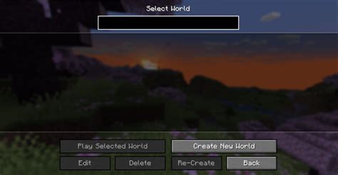 Image result for Minecraft Java World Select Menu