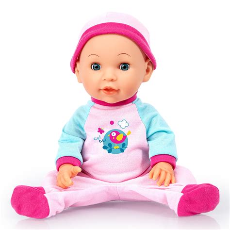 Bouncy 15" Interactive Baby Doll in Pink & Blue with 18 Functions ...