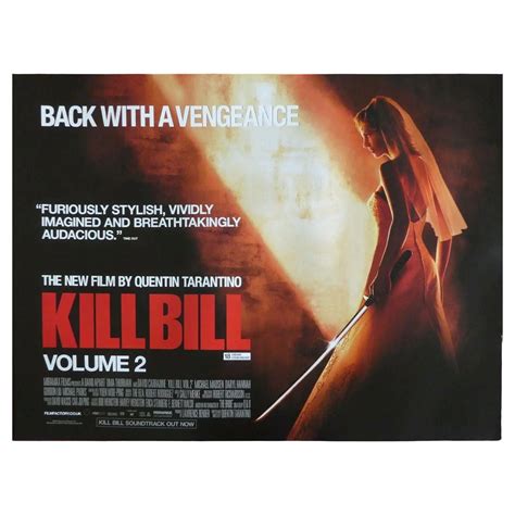 Kill Bill Original Movie Poster
