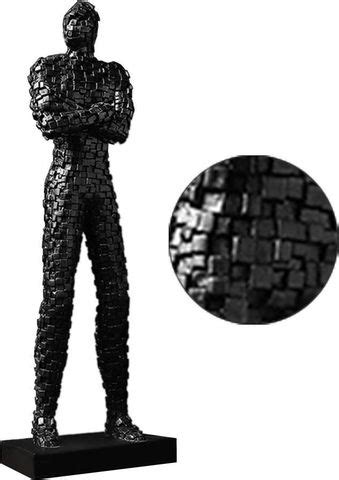 BNF Thinker Figurine Mosaic Thinking Man Sculpture Tabletop Statue ...