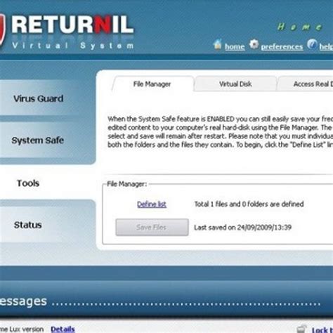 Returnil Virtual System - Gratis-Download | Heise