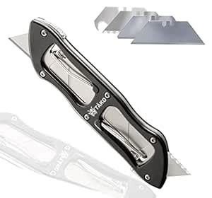 TĀKO X4- Retractable Utility Knife, Instant Access to 3 Extra Blades ...