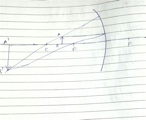 Draw a ray diagram to show the image form in a concave mirror , when ...