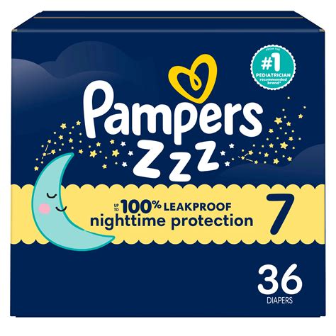 Pampers ZZZ Overnight Baby Diapers - Size 7 (41+ lbs) - Shop Diapers at H-E-B