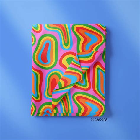 Organic Shape with Color Full Print