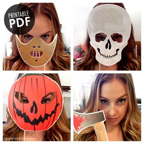 Buy 20 Horror Movie Printable PHOTO BOOTH PROPS Centerpieces Cake ...