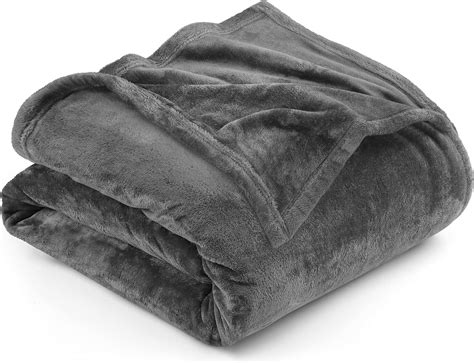 Amazon.com: Utopia Bedding Fleece Blanket King Size Grey 300GSM Luxury ...
