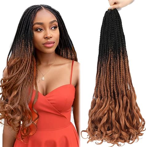 Amazon.com : French Curl Crochet Braids, 14inch 6 Packs Boho Goddess ...