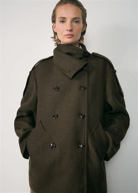 Double-breasted Wool Coat - Mango USA - Sales | Online Fashion