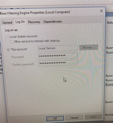 Image result for Base Filtering Engine Error 0X80320009