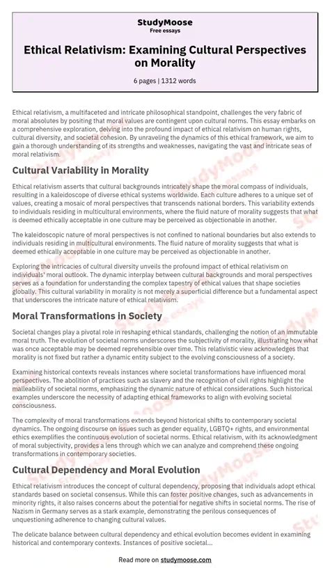 Example of Ethical Relativism 的图像结果