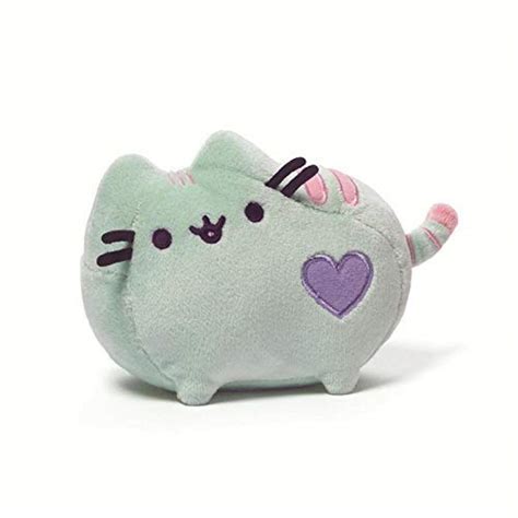 Buy GUND Pusheen Heart Pastel Cat Plush Stuffed Animal, Green, 6 ...