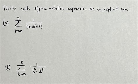Image result for Sigma Notation Explicit
