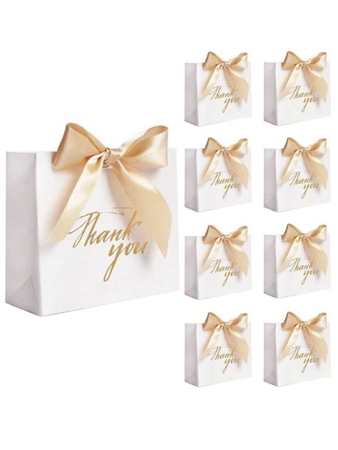 20pcs-Small Thank You Gift Bag With Tie Mini Goody Bag, Perfect For ...