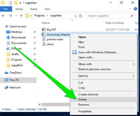 Image result for Delete a Folder in File Explorer