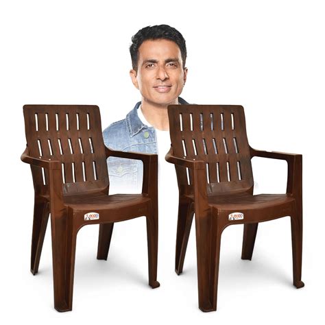 AVRO FURNITURE Spine Care Orthopaedic Plastic Chair, Set of 2, Ideal ...