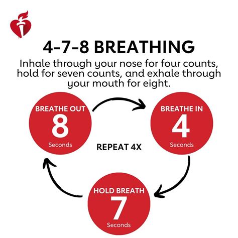 Controlled breathing techniques, such as 4-7-8 breathing, can relieve stress and anxiety ...