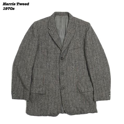 Harris Tweed Jacket 1970s JA24121 Vintage UNION MADE … - Gem