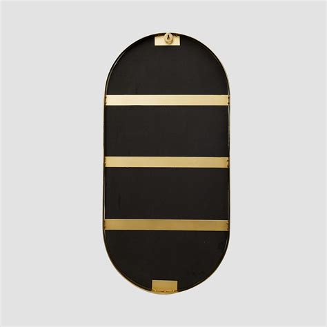 Buy Catania Gold Solid Metal Oval Wall Mirror from Home Centre at just ...