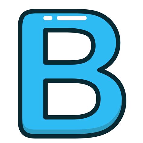 B, blue, letter, alphabet, letters icon - Free download