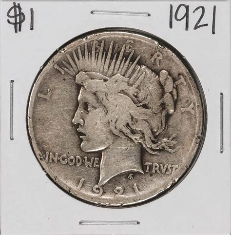 1921 $1 Peace Silver Dollar Coin