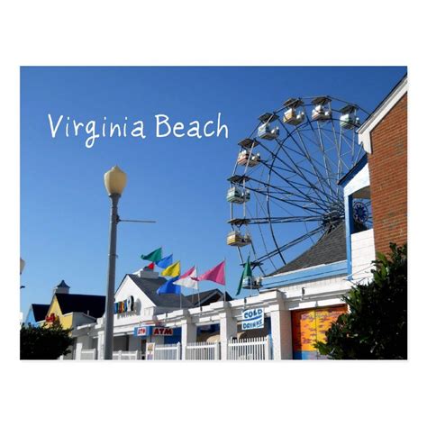 Virginia Beach Amusement Park Postcard | Zazzle | Virginia beach ...