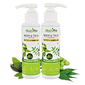 NutriPro Neem & Tulsi Face Wash| For Acne & Pimples| Enriched With Neem ...