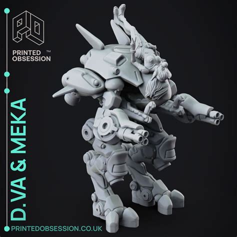 Dva and Meka - Overwatch - Fan Art - 3D model by printedobsession on Thangs