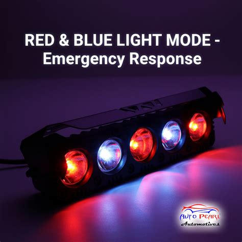 Auto Pearl Motorcycle 5-Projector Lens Driving Lights Yellow / White L ...