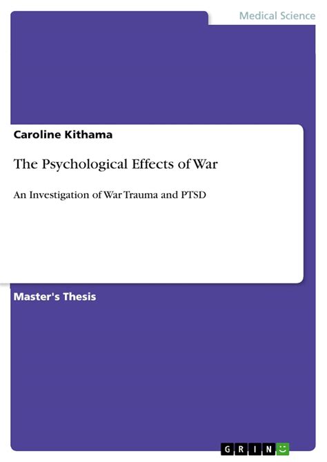 Buy The Psychological Effects of War: An Investigation of War Trauma ...