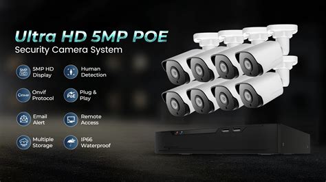 H.265 8 Channel Poe Nvr P2p Remote View Network Video Recorder 4k 8mp ...