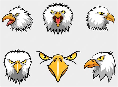 Angry eagle head mascot vector illustration | Premium Vector