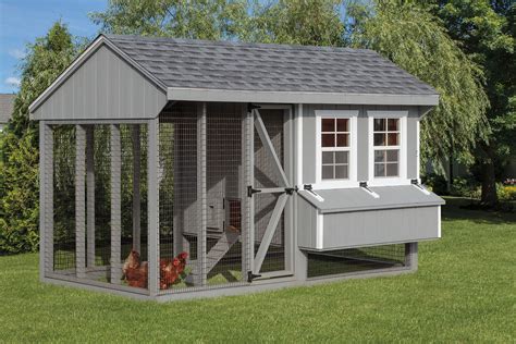 Quaker Combo Coop & Run Chicken Coop – Esh's Sheds