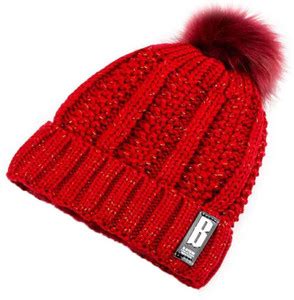 SYGA Cap Letter B Winter Hat for Women Faux Fur Bobble Pom Pom Cap Pack ...