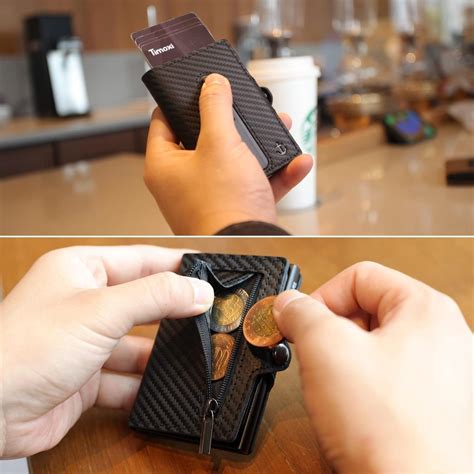 Timoxi peněženka pánská tenká na kreditní karty s RFID ochranou | Aukro