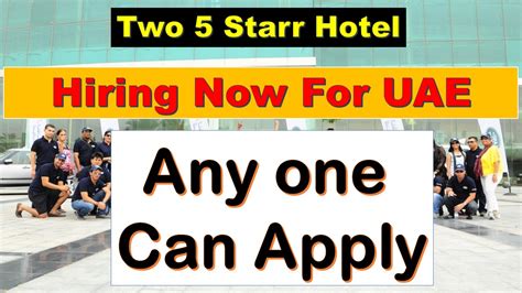 5 Star Hotel Jobs In Dubai | Hotel jobs in Abu Dhabi