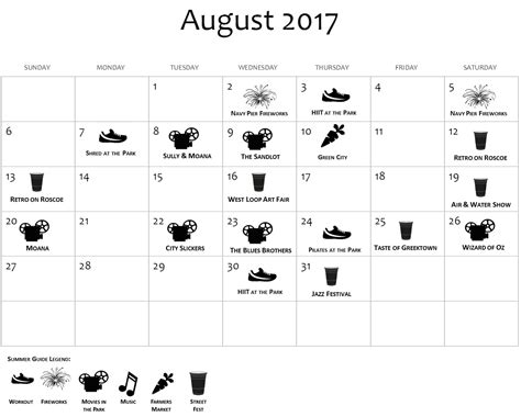 Chicago Free Events Calendar Virtual Food & Drink Events &. - Printable ...