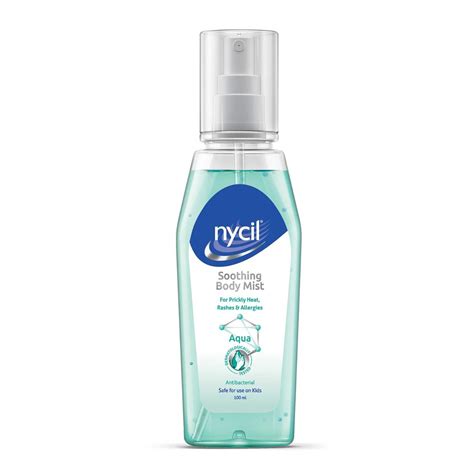 Nycil Body Mist Aqua Prickly Heat Spray, 100 ml Price, Uses, Side ...