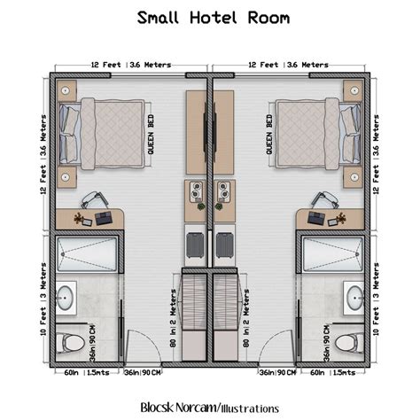 Hotel Room Floor Plan