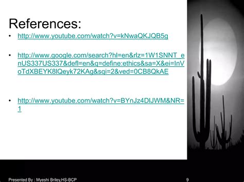 Cowboy ethics myeshi briley,hs bcp | PPTX