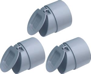 ESEKSAFAR 3pc 110mm Drain cap PVC Backflow Valve Pvc Pipe Flap Gate ...