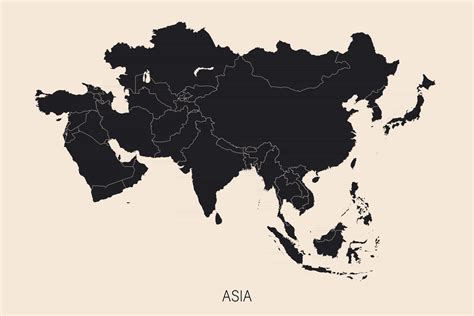 Asia Continent Map 的图像结果